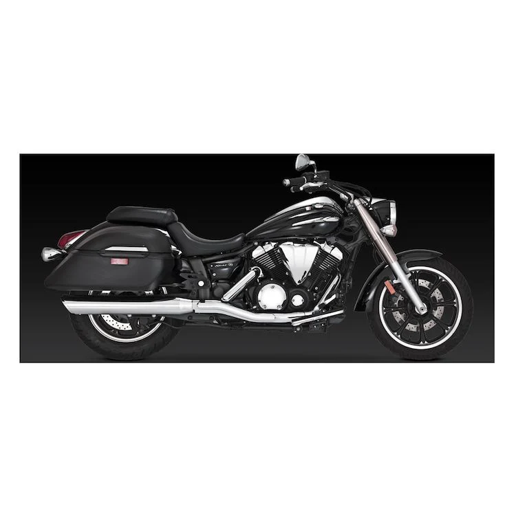 Vance & Hines Twin Slash kromi Slip-On äänenvaimennin Yamahalle