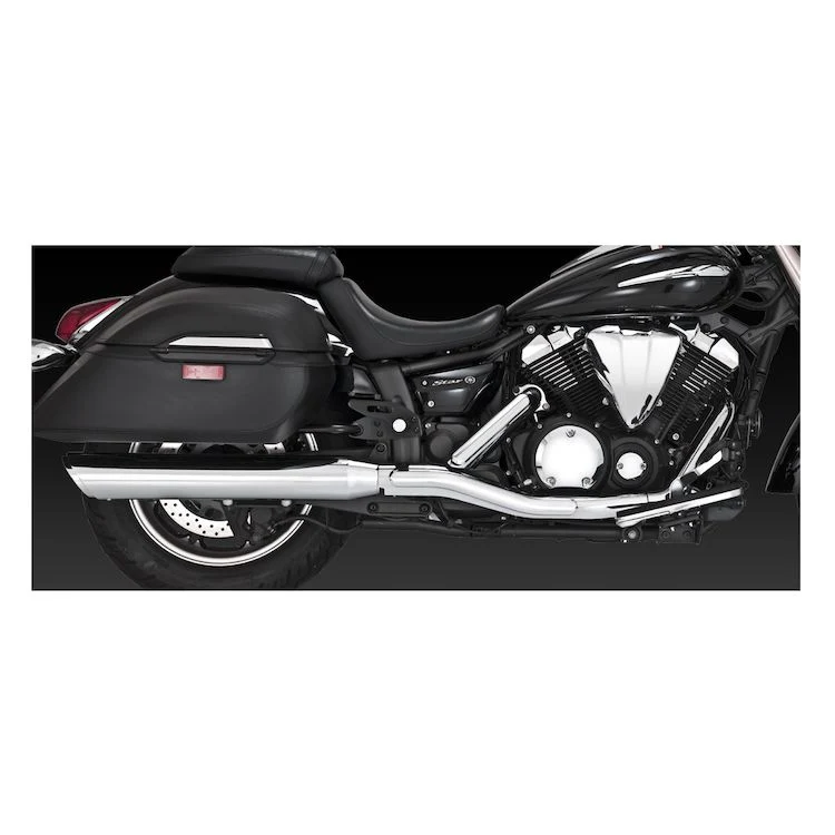 Vance & Hines Twin Slash kromi Slip-On äänenvaimennin Yamahalle